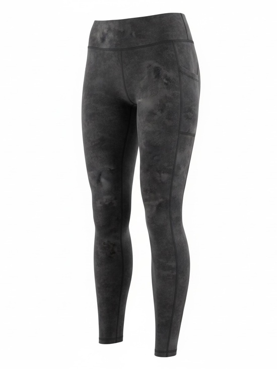 Fabletics Pants - Fabletics Women’s Cold Weather High Waisted Pocket Leggings Onyx Smudge Size M